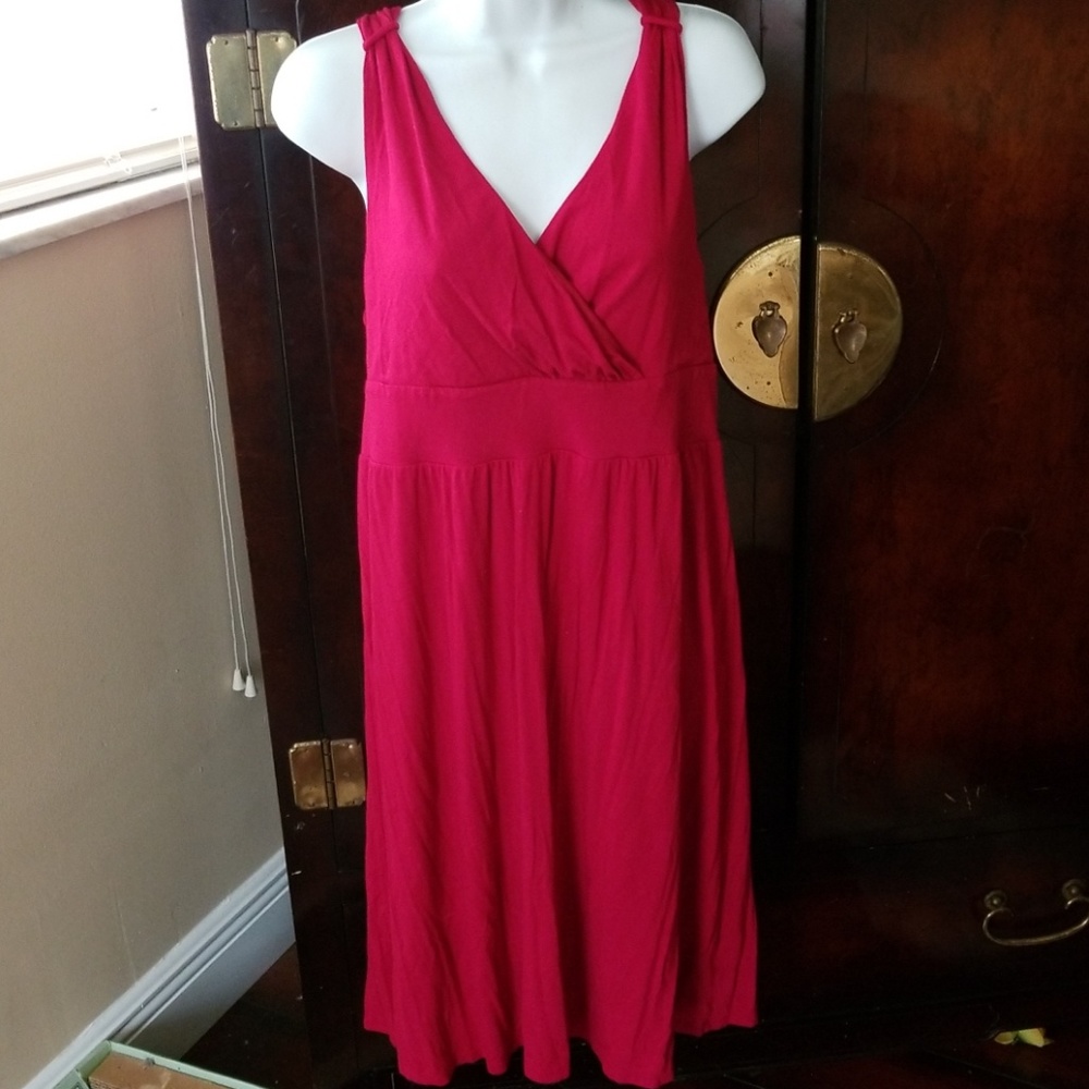 dark pink dress, size large